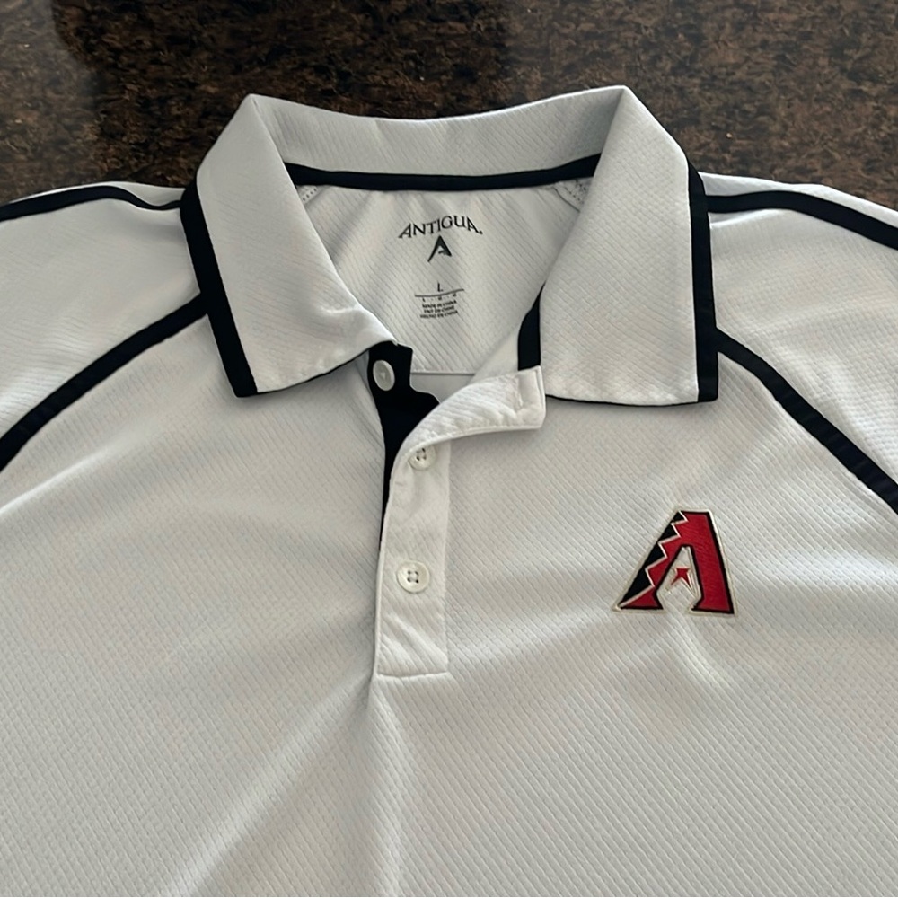 Arizona Diamondbacks Mens Antigua Polo Shirt Lg